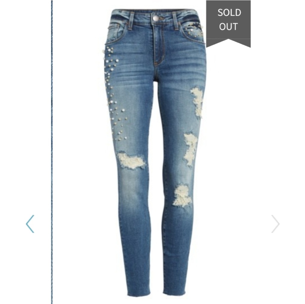 STS blue embellished piper ankle skinny